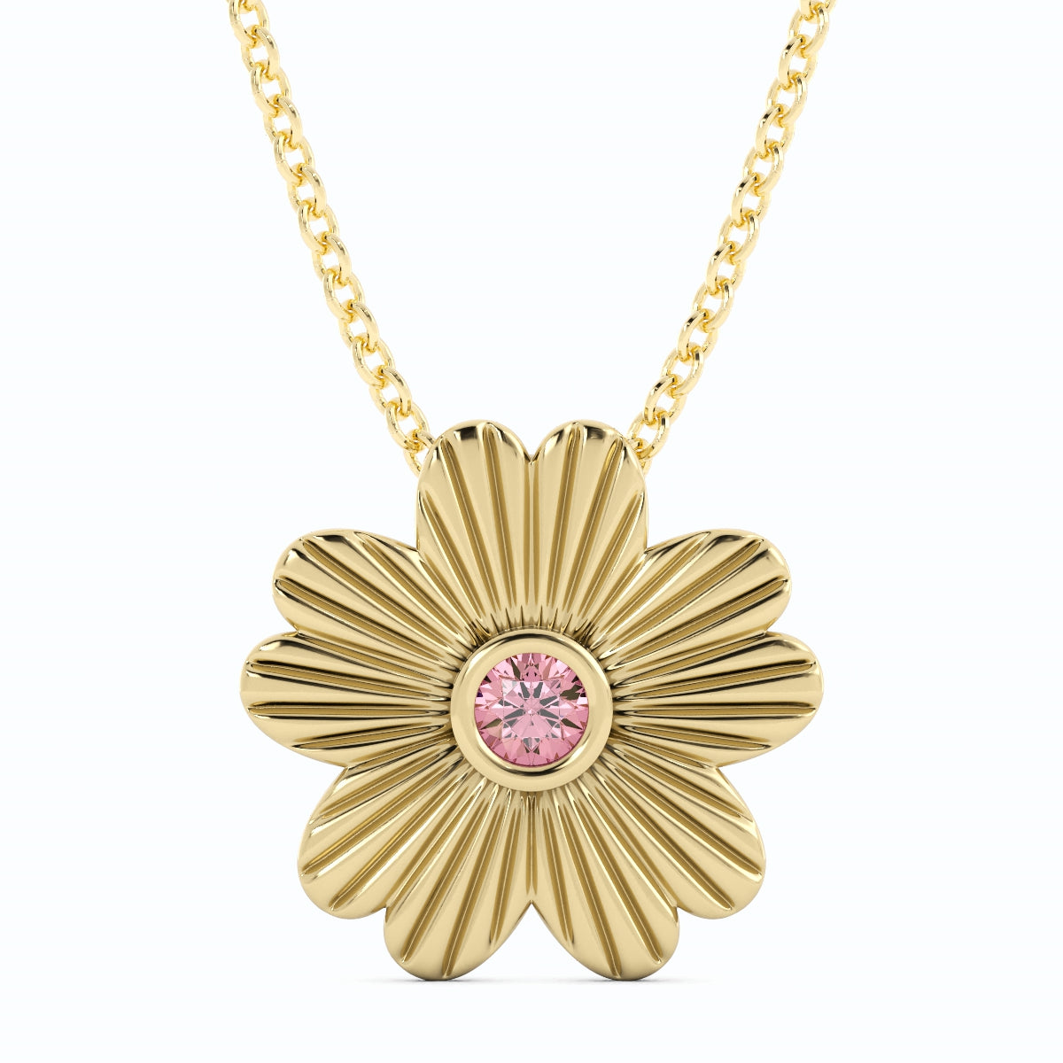 Maui relief Hibiscus Exagerat solid 18k pendant – allusio