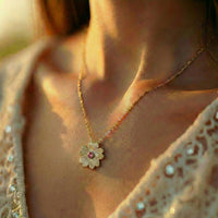 Maui relief Hibiscus pendant in extra luxe 24k vermeil