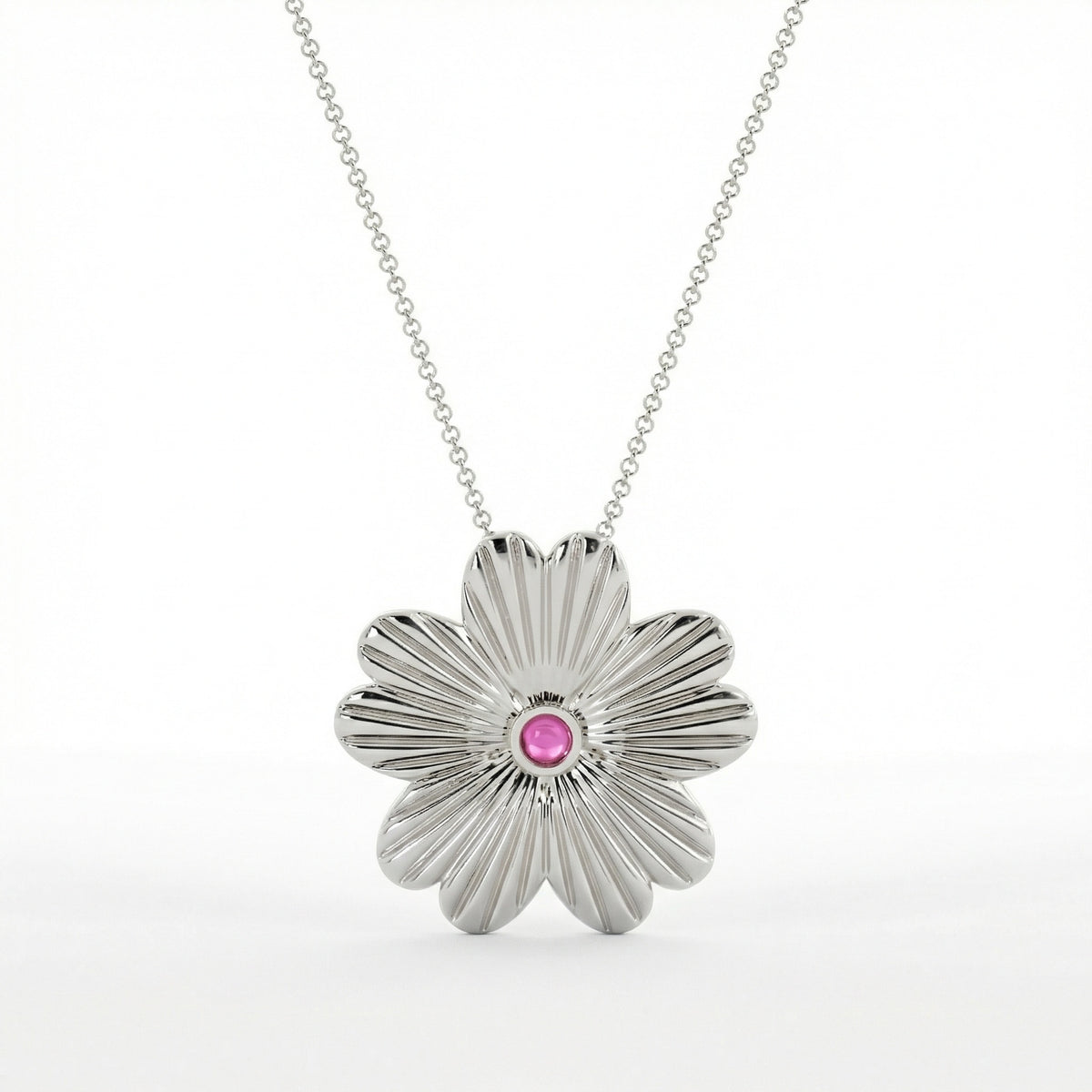 Maui relief Hibiscus pendant in extra luxe 24k vermeil