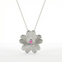 Maui relief Hibiscus pendant in extra luxe 24k vermeil